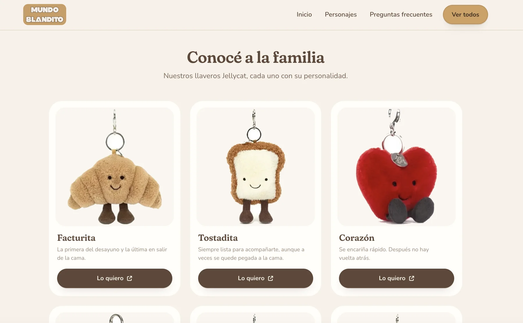 Mundo Blandito — Product catalog